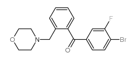 4'-BROMO-3'-FLUORO-2-MORPHOLINOMETHYL BENZOPHENONE结构式