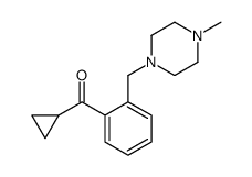 CYCLOPROPYL 2-(4-METHYLPIPERAZINOMETHYL)PHENYL KETONE structure