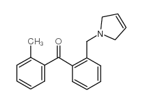 2-METHYL-2'-(3-PYRROLINOMETHYL) BENZOPHENONE structure