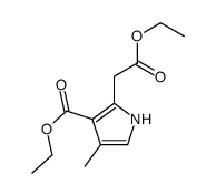 ethyl 2-(2-ethoxy-2-oxoethyl)-4-methyl-1H-pyrrole-3-carboxylate结构式