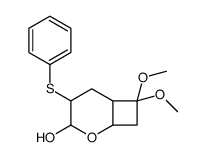 8,8-dimethoxy-3-phenylsulfanyl-5-oxabicyclo[4.2.0]octan-4-ol Structure