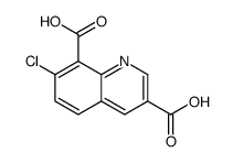 7-chloroquinoline-3,8-dicarboxylic acid结构式