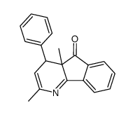2,4a-dimethyl-4-phenyl-5-oxo-4a,5-dihydroindeno(1,2-b)pyridine结构式