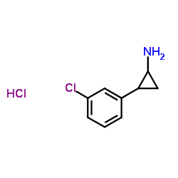 2-(3-Chlorophenyl)cyclopropanamine hydrochloride Structure