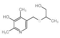 3-Pyridinol,5-[[(2-hydroxy-1-methylethyl)thio]methyl]-2,4-dimethyl- picture