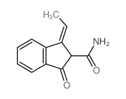 (3E)-3-ethylidene-1-oxo-indene-2-carboxamide structure