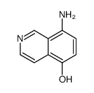 5-Isoquinolinol,8-amino-(9CI)结构式