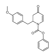 2-(4-methoxybenzyl)-4-oxo-3,4-dihydro-2H-pyridine-1-carboxylic acid phenyl ester Structure