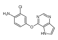 2-chloro-4-(5H-pyrrolo[3,2-d]pyrimidin-4-yloxy)aniline Structure
