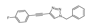 1-benzyl-4-[2-(4-fluorophenyl)ethynyl]triazole结构式