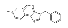 2-(9-benzylpurin-6-yl)-N,N-dimethylethenamine Structure