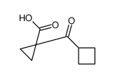 1-(cyclobutanecarbonyl)cyclopropane-1-carboxylic acid结构式