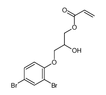 3-(2,4-dibromophenoxy)-2-hydroxypropyl acrylate structure