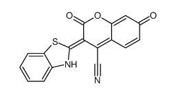 3-(3H-1,3-benzothiazol-2-ylidene)-2,7-dioxochromene-4-carbonitrile Structure