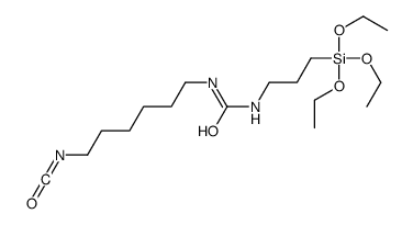 1-(6-isocyanatohexyl)-3-(3-triethoxysilylpropyl)urea Structure