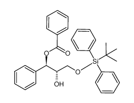 1-benzoyloxy-3-(t-butyldiphenylsilyloxy)-1-phenylpropan-2-ol结构式