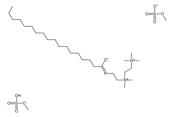 dimethyl[2-(stearoylamino)ethyl][2-(trimethylammonio)ethyl]ammonium dimethyl bis(sulphate)结构式