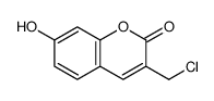 3-(chloromethyl)-7-hydroxy-2-benzopyrone Structure