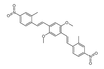 1,4-dimethoxy-2,5-bis[2-(2-methyl-4-nitrophenyl)ethenyl]benzene Structure