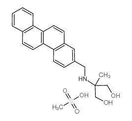 1,3-Propanediol, 2-((2-chrysenylmethyl)amino)-2-methyl-, methanesulfon ate (salt)结构式