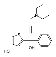 4-(diethylamino)-1-phenyl-1-thiophen-2-ylbut-2-yn-1-ol,hydrochloride Structure