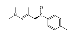(R)-1,1-dimethyl-2-(1-(p-tolylsulfinyl)propan-2-ylidene)hydrazine Structure