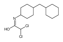 2,2-dichloro-N-[4-(cyclohexylmethyl)cyclohexyl]acetamide结构式