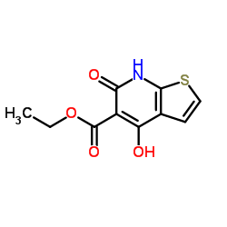 Ethyl 4-hydroxy-6-oxo-6,7-dihydrothieno[2,3-b]pyridine-5-carboxylate Structure