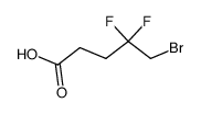 5-bromo-4,4-difluoropentanoic acid结构式