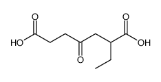 2-ethyl-4-oxo-heptanedioic acid Structure