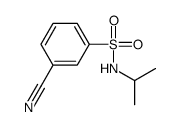 3-Cyano-N-isopropylbenzenesulfonamide structure