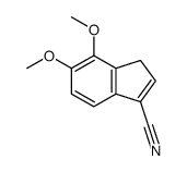 4,5-dimethoxy-3H-indene-1-carbonitrile结构式