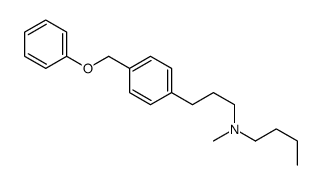 N-methyl-N-[3-[4-(phenoxymethyl)phenyl]propyl]butan-1-amine Structure