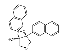 (3R,4S)-3,4-di(naphthalen-2-yl)tetrahydrothiophene-3,4-diol结构式