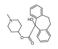 1-Methyl-4-piperidyl 5-hydroxy-10,11-dihydro-5H-dibenzo(a,d)cyclohepte ne-5-carboxylate Structure