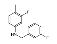 3-Fluoro-N-(3-fluorobenzyl)-4-methylaniline结构式