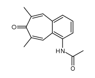 1-Acetylamino-6,8-dimethyl-7H-benzocyclohepten-7-on结构式