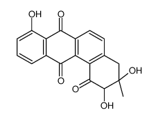 2,3,8-trihydroxy-3-methyl-2,4-dihydrobenzo[a]anthracene-1,7,12-trione结构式