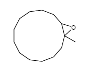 1-methyl-14-oxabicyclo[11.1.0]tetradecane Structure