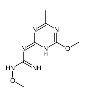 1-methoxy-2-(4-methoxy-6-methyl-1,3,5-triazin-2-yl)guanidine结构式