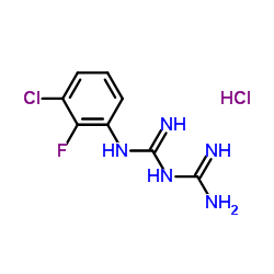 1-(3-CHLORO-2-FLUOROPHENYL)BIGUANIDE HYDROCHLORIDE structure