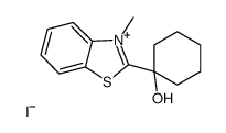 1-(3-methyl-1,3-benzothiazol-3-ium-2-yl)cyclohexan-1-ol,iodide结构式