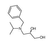 (R)-3-(Benzyl-isopropyl-amino)-propane-1,2-diol结构式