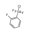 trans-o-fluorophenylsulfur chlorotetrafluoride Structure