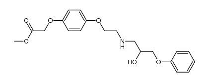 methyl [4-[2-[(2-hydroxy-3-phenoxypropyl)amino]ethoxy]phenoxy]acetate结构式