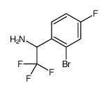 Benzenemethanamine, 2-bromo-4-fluoro-.alpha.-(trifluoromethyl)- Structure