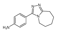 4-(6,7,8,9-四氢-5H-[1,2,4]噻唑并[4,3-a]氮杂)-苯胺结构式