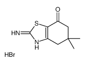 2-氨基-5,5-二甲基-5,6-二氢-4H-苯并噻唑-7-酮氢溴酸结构式