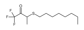 1,1,1-trifluoro-3-octylsulfanylbutan-2-one Structure