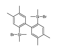 bromo-[2-[2-[bromo(dimethyl)silyl]-4,5-dimethylphenyl]-4,5-dimethylphenyl]-dimethylsilane Structure